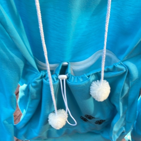Soft, warm hoodie sweatshirt eith Poms Large fur baby pocket / fur family mom - Picture 13 of 13